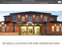 Tablet Screenshot of buergerhalle-coesfeld.de
